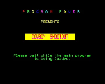 Cowboy Shootout (19xx)(Program Power)[SHOOT-O] screen shot title